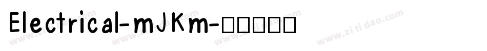 Electrical-mJKm字体转换
