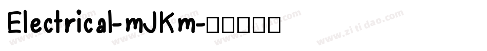 Electrical-mJKm字体转换