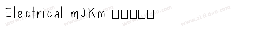 Electrical-mJKm字体转换