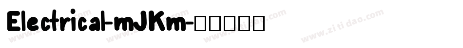 Electrical-mJKm字体转换