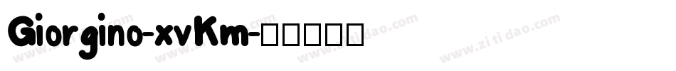 Giorgino-xvKm字体转换