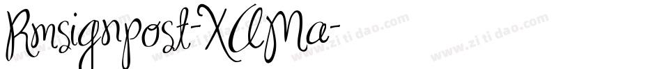Rmsignpost-XAMa字体转换
