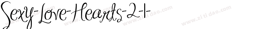 Sexy-Love-Hearts-2-1字体转换