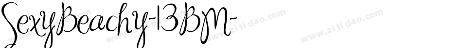 SexyBeachy-13BM字体转换