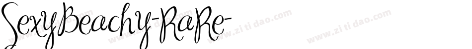 SexyBeachy-RaRe字体转换