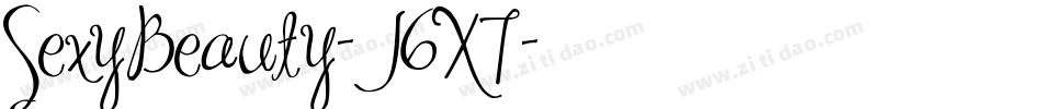 SexyBeauty-J6X7字体转换