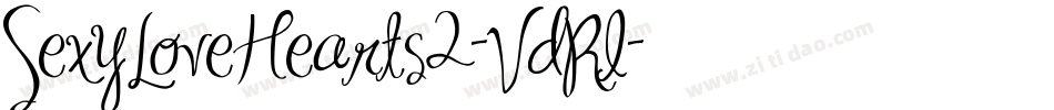 SexyLoveHearts2-VdRl字体转换