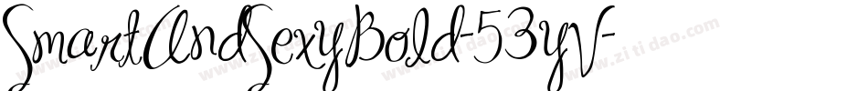SmartAndSexyBold-53yV字体转换