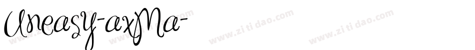 Uneasy-axMa字体转换