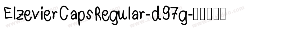 ElzevierCapsRegular-d97g字体转换
