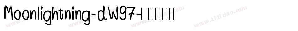 Moonlightning-dW97字体转换