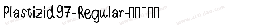 Plastizid97-Regular字体转换