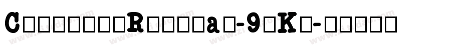 ComicoolRegular-9gKn字体转换