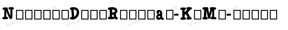 NorikeeDemoRegular-KnMl字体转换