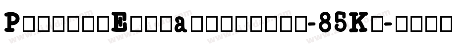 PointerExtraextended-85Kn字体转换