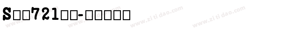 Sqr721kn字体转换