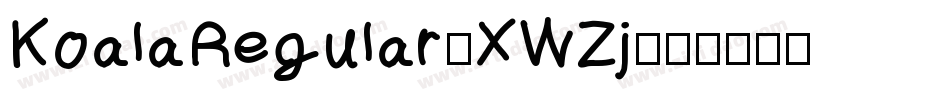 KoalaRegular-XWZj字体转换