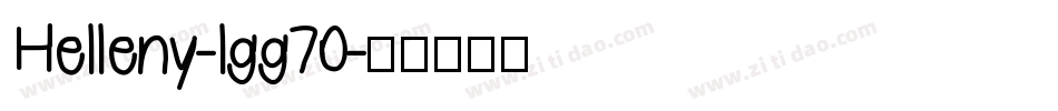 Helleny-lgg70字体转换