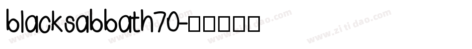 blacksabbath70字体转换