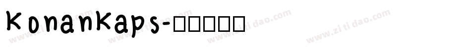 KonanKaps字体转换