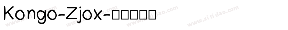 Kongo-Zjox字体转换