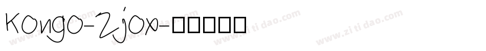 Kongo-Zjox字体转换