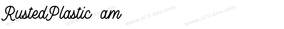 RustedPlastic-5am8字体转换