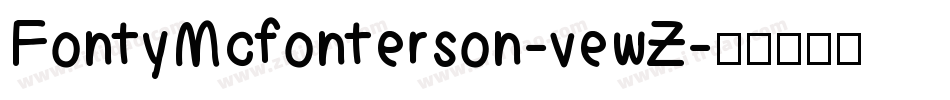 FontyMcfonterson-vewZ字体转换