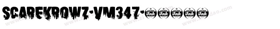 Scarekrowz-vm347字体转换