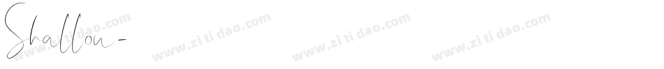 Shallou字体转换