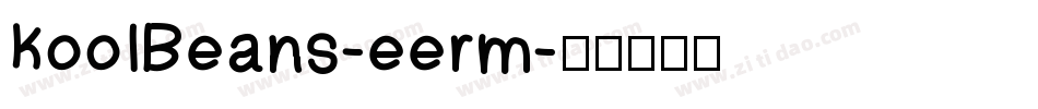 KoolBeans-eerm字体转换