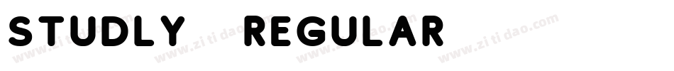 Studly-Regular字体转换