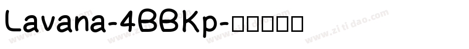 Lavana-4BBKp字体转换