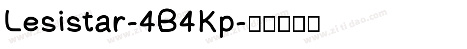 Lesistar-4B4Kp字体转换