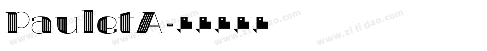PauletA字体转换
