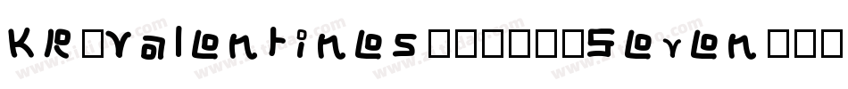 KR-Valentines-2006-Seven-1字体转换