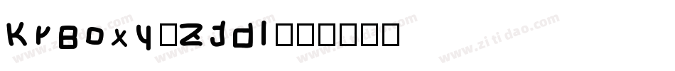 KrBoxy-ZJdl字体转换