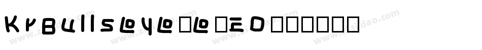 KrBullseye-e2EO字体转换