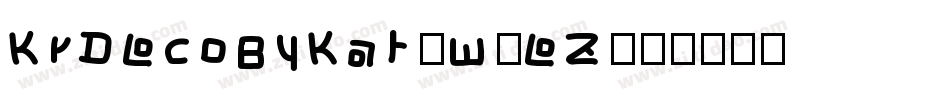 KrDecoByKat-w3eZ字体转换