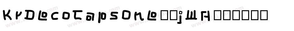 KrDecoCapsOne-7jWA字体转换