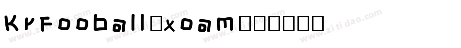 KrFooball-xoam字体转换
