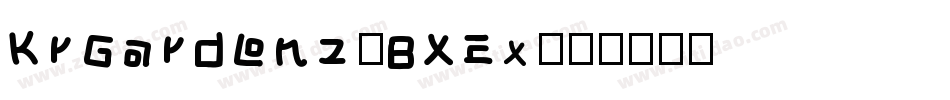 KrGardenz-BXEx字体转换