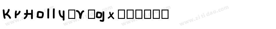 KrHolly-V7gx字体转换