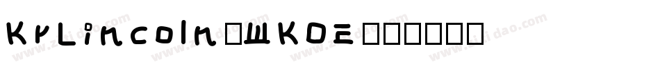 KrLincoln-WKOE字体转换