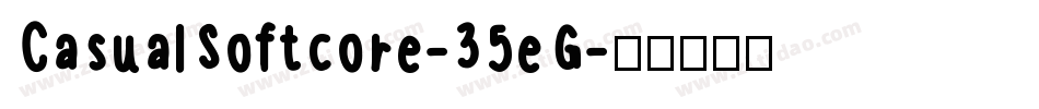 CasualSoftcore-35eG字体转换