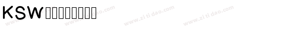 KSW雷神字体转换