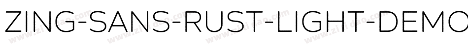 Zing-Sans-Rust-Light-Demo-Base字体转换