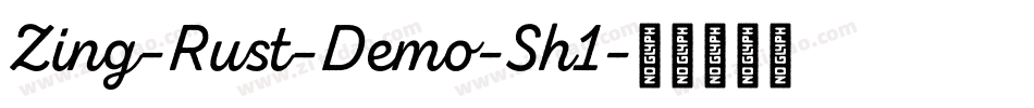Zing-Rust-Demo-Sh1字体转换