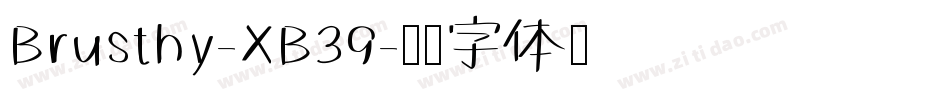 Brusthy-XB39字体转换