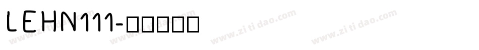 LEHN111字体转换